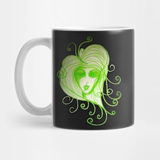 Green Girl Mug